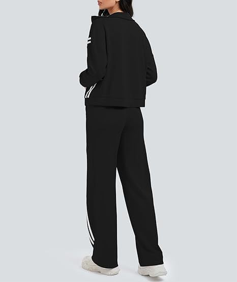 Casual Zipper Sports Two-piece Suit