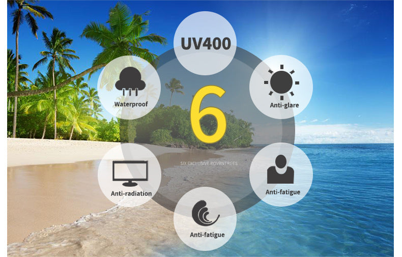 Large Frame Outdoor Sun Protection Sunglasses