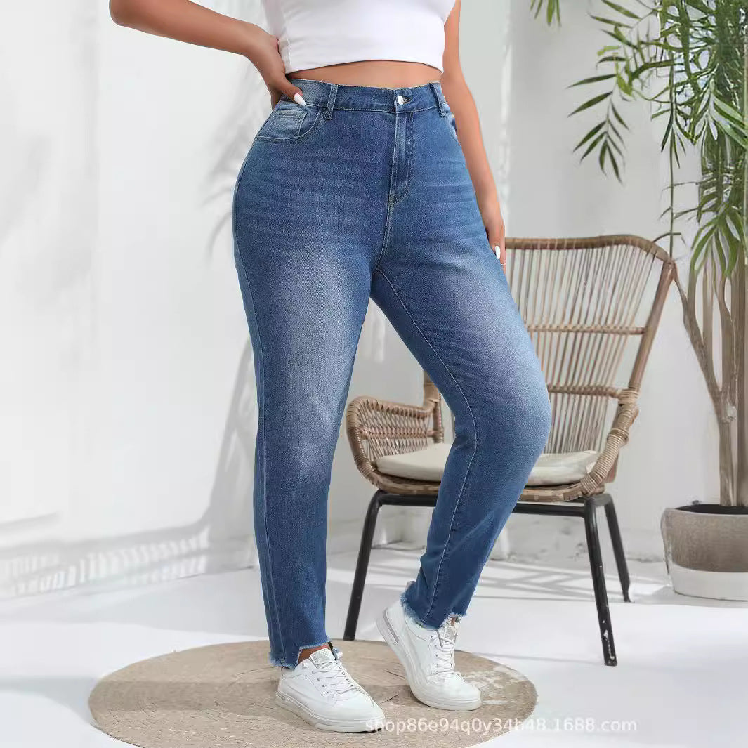 Oversized Stretch Skinny Jeans