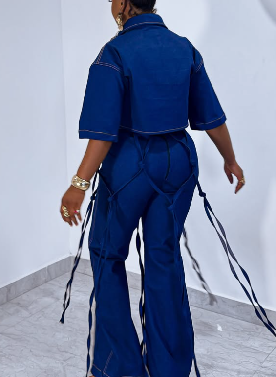Fab Fringe Denim 2pc Set