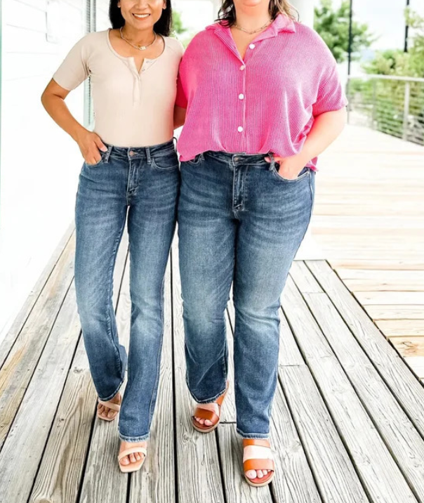 Tummy Control Bootcut Jeans