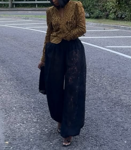 Lace Jacket With Puff Sleeves