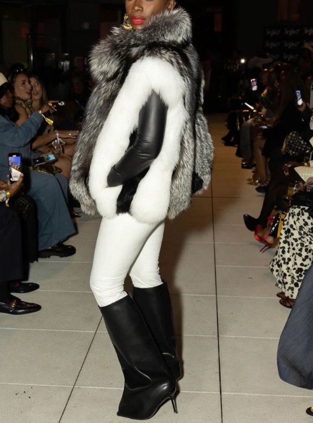 Eco-friendly Faux Fox Fur Coat Vest