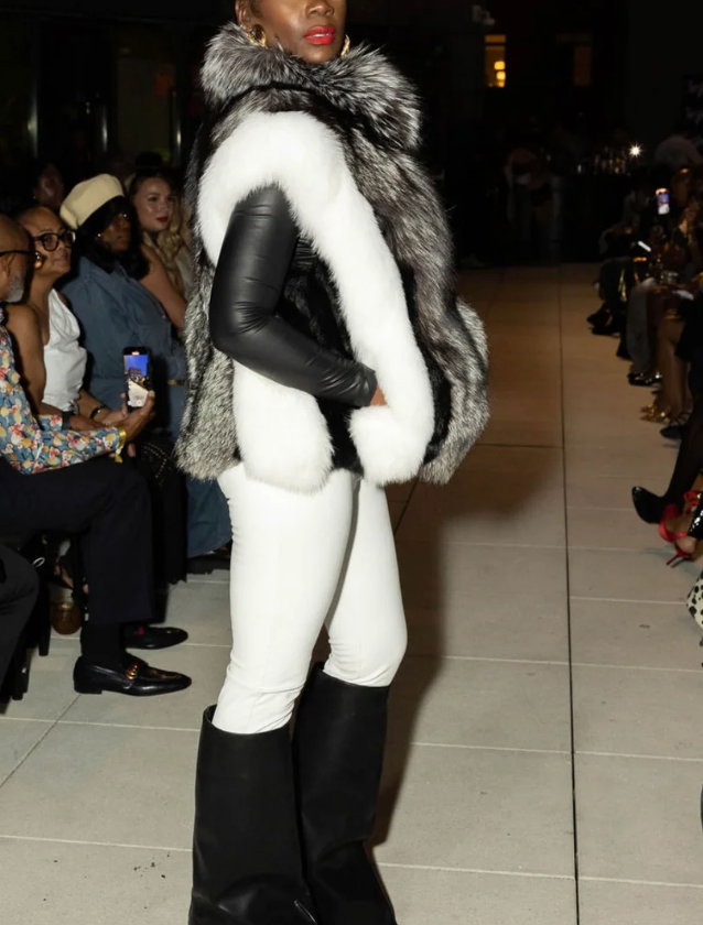 Eco-friendly Faux Fox Fur Coat Vest