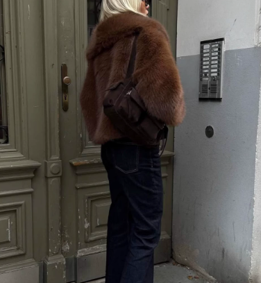 Cropped Faux Fox Fur Coat