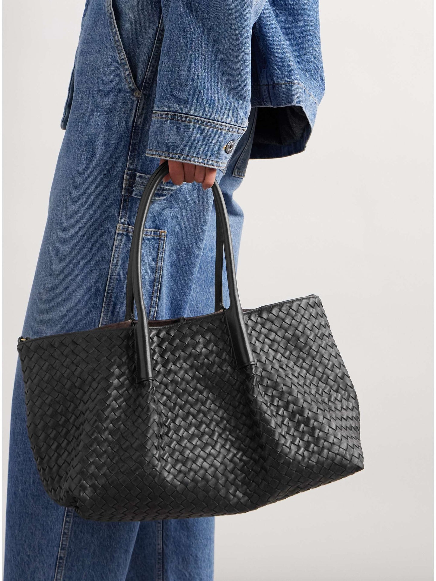 Reversible Leather Tote Bag