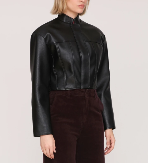 Women's Wide Shoulder Cropped Jacket