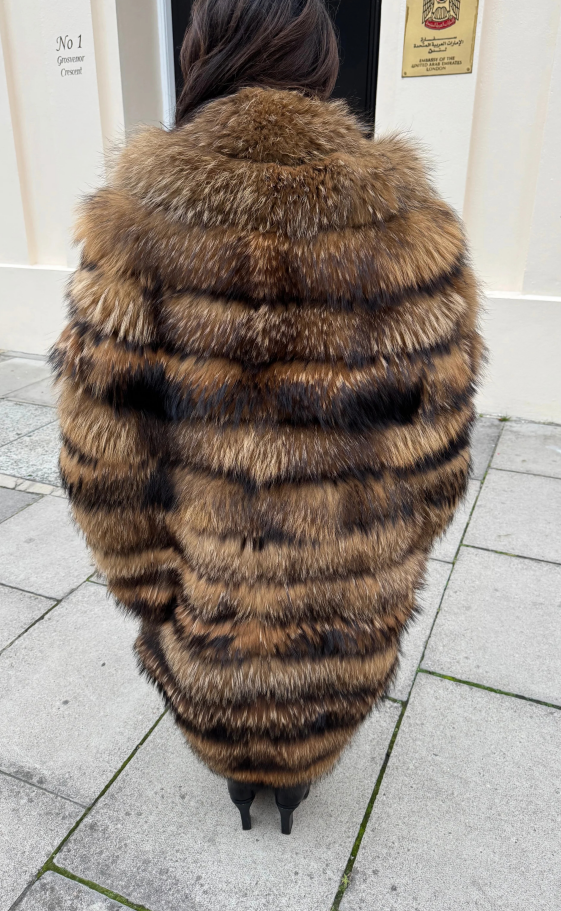 Stunning Faux Fox Fur Cape