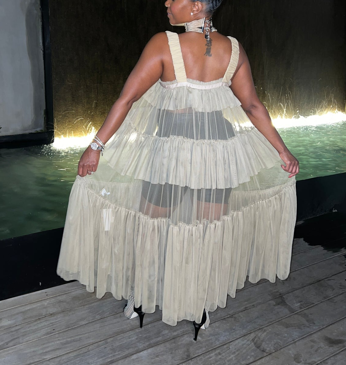 Tulle Ribbon Top