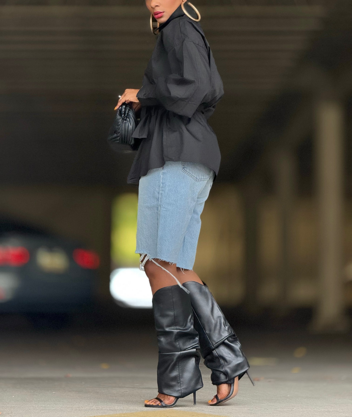 Waist-hugging Belted Top