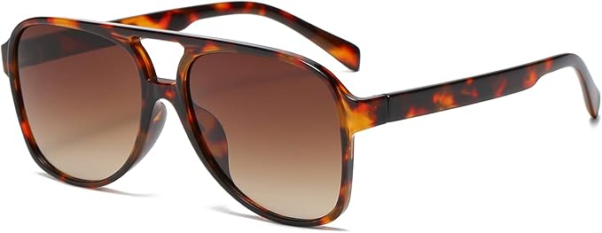Retro Trendy Aviator Sunglasses