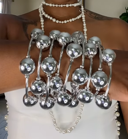 Multi Layer Chunky Pearl Bracelet