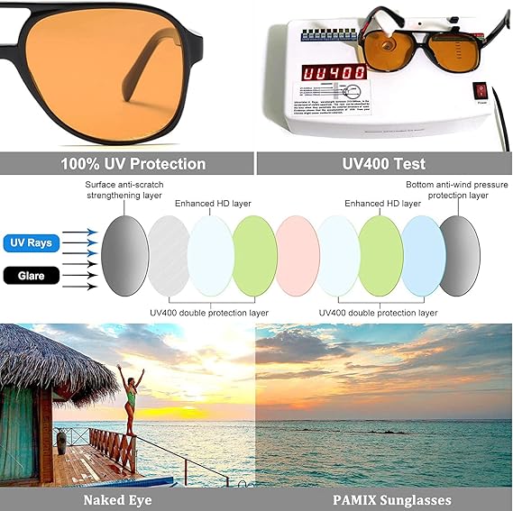 Retro Trendy Aviator Sunglasses