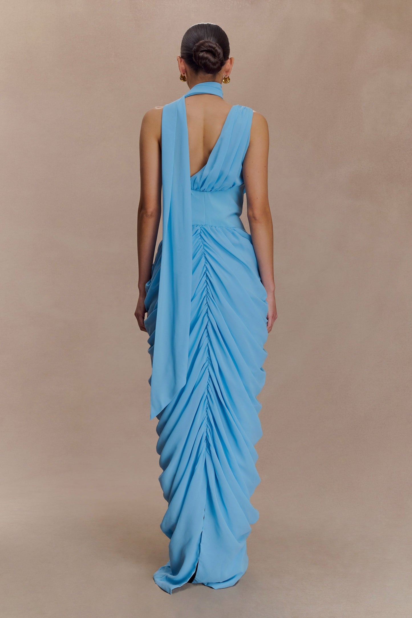 Elegant Pleated Chiffon Maxi Skirt