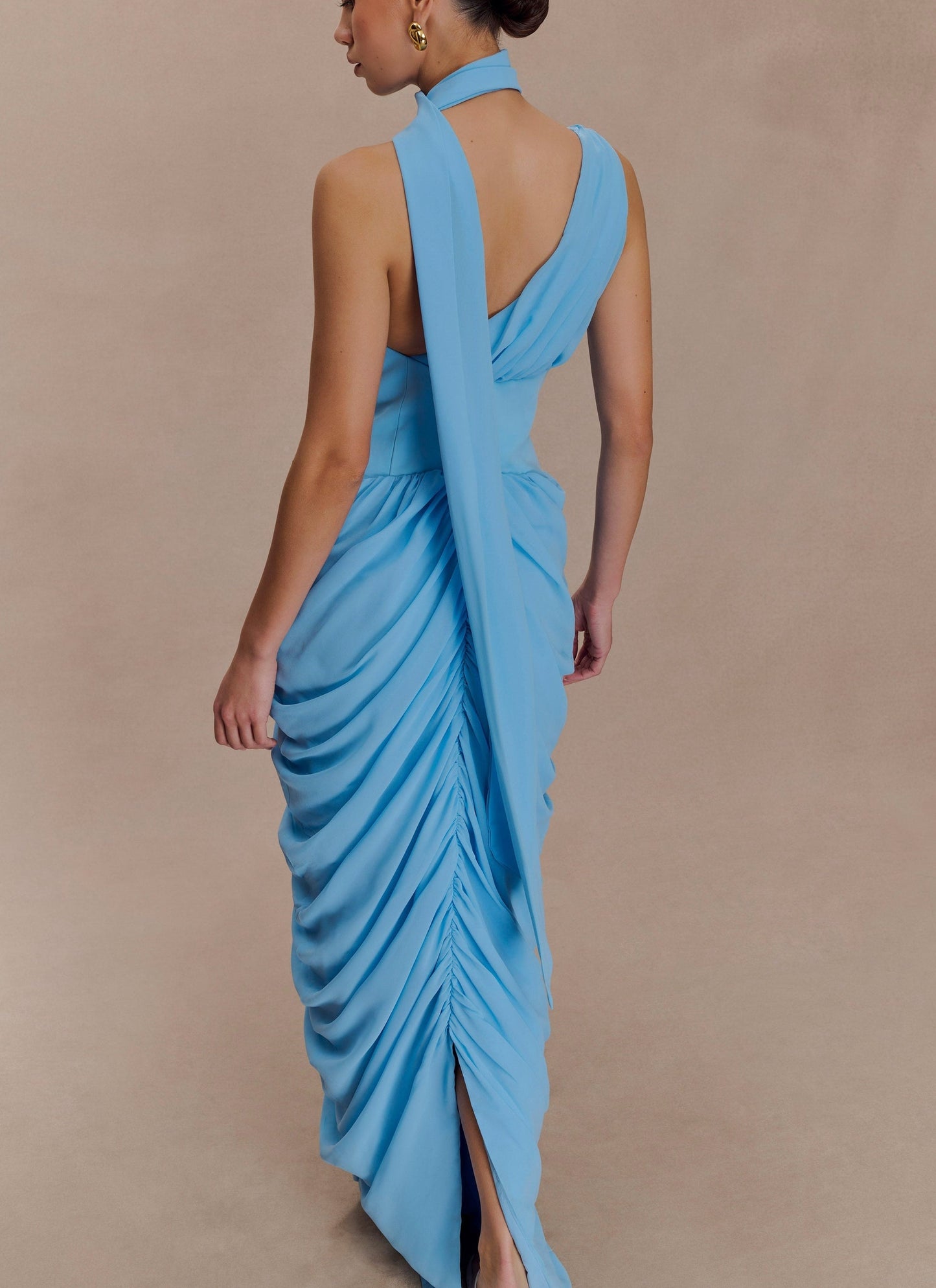 Elegant Pleated Chiffon Maxi Skirt