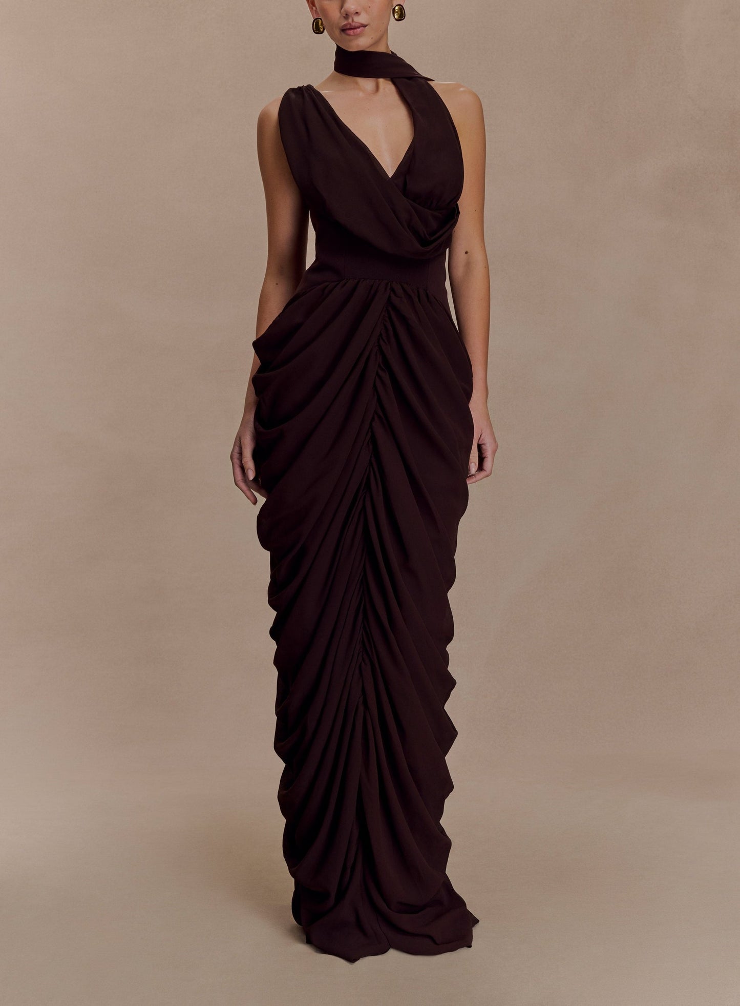 Elegant Pleated Chiffon Maxi Skirt