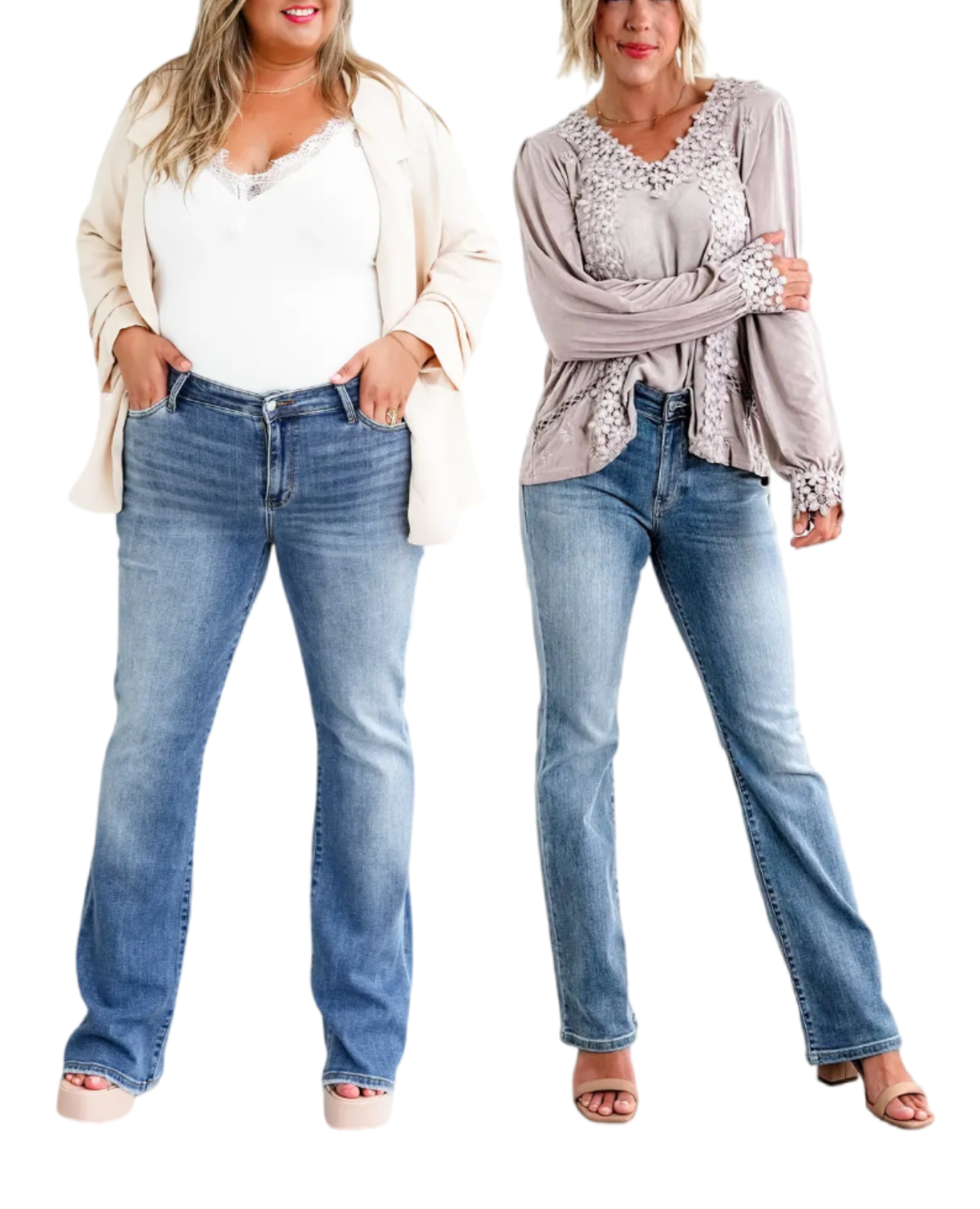 Tummy Control Bootcut Jeans