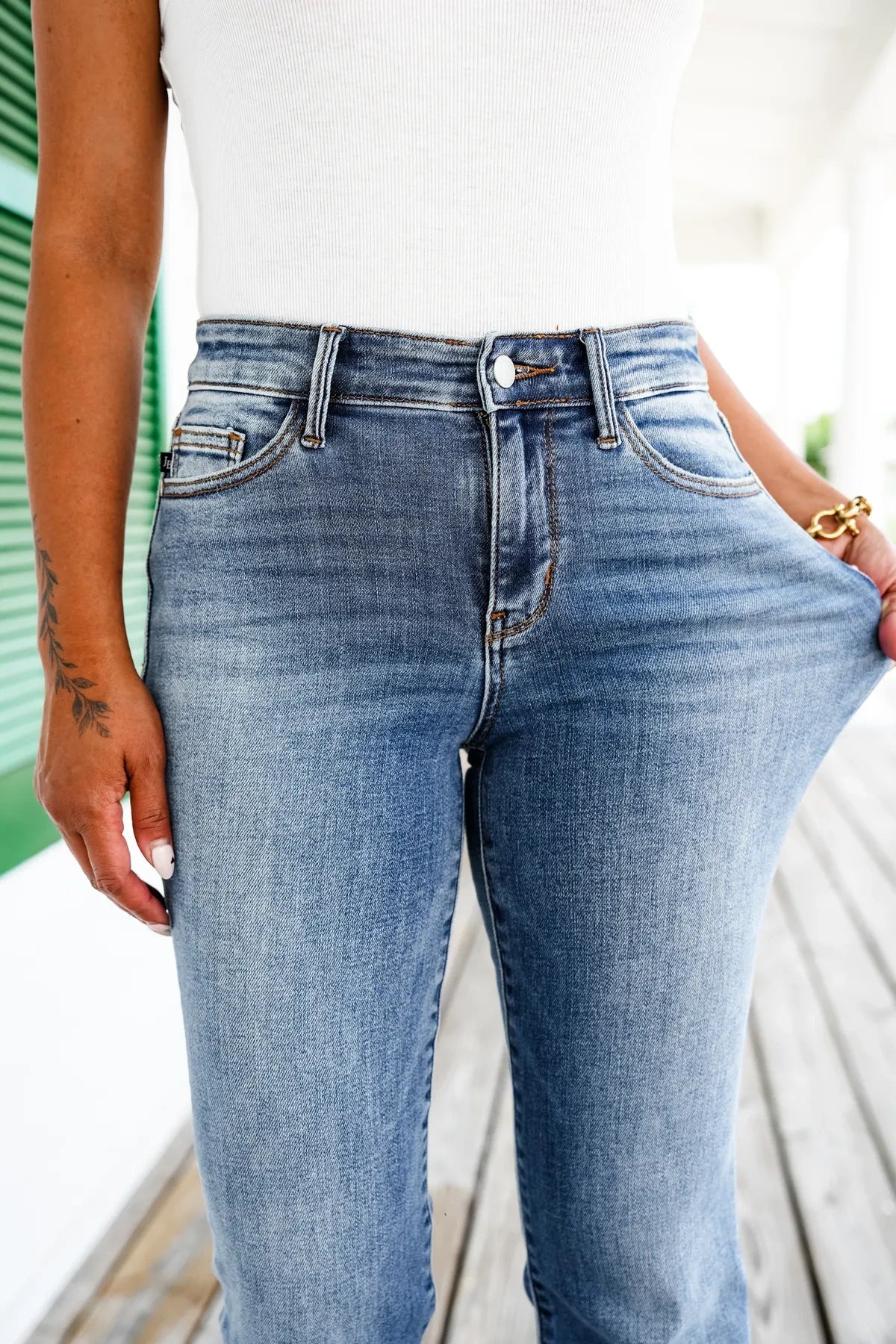 Tummy Control Bootcut Jeans