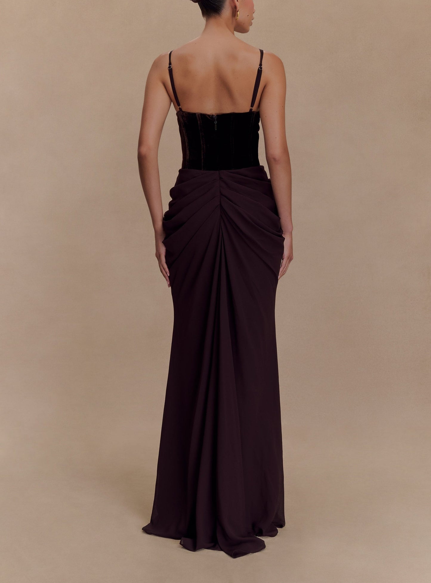 Velvet Corset Maxi Dress