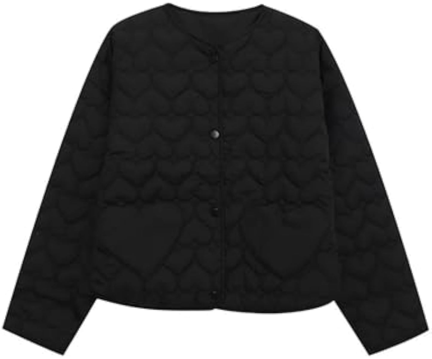 Women's Casual Collarless Long Sleeve Lightweight Quilted Puffer Jackets