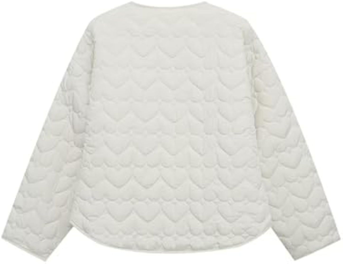 Women's Casual Collarless Long Sleeve Lightweight Quilted Puffer Jackets