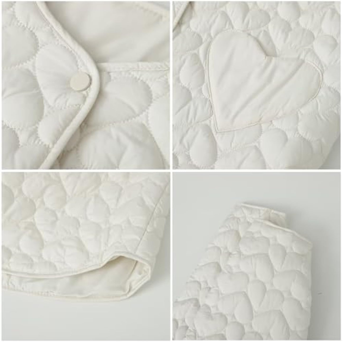 Women's Casual Collarless Long Sleeve Lightweight Quilted Puffer Jackets