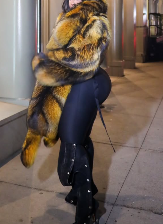 Mid-length Faux Fur Coat