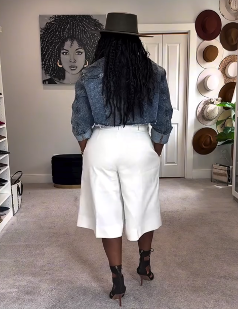 Raw Hem Crop Denim Jacket