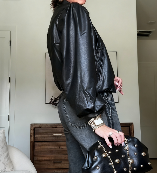 Women's Gathered Bomber Jacket