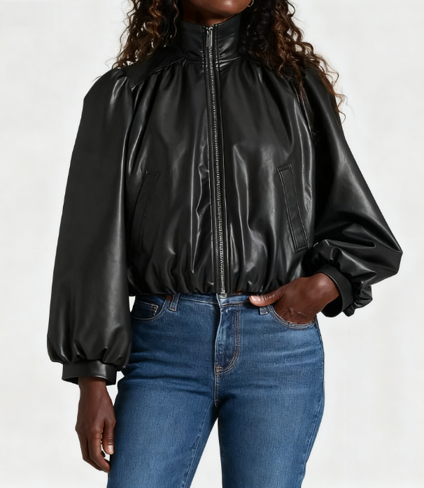 Women's Gathered Bomber Jacket