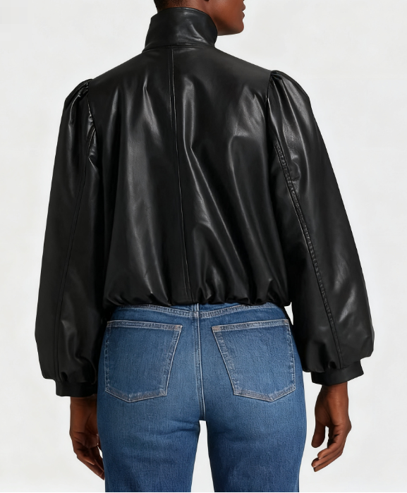 Women's Gathered Bomber Jacket