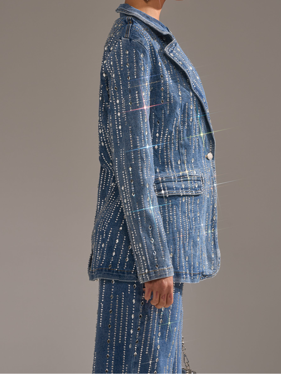 Sequin Denim Suit