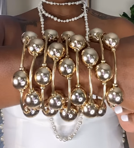 Multi Layer Chunky Pearl Bracelet