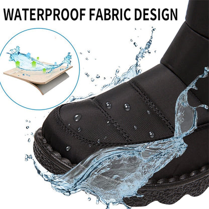 Waterproof Fleece-lined Mid-calf Snow Boot