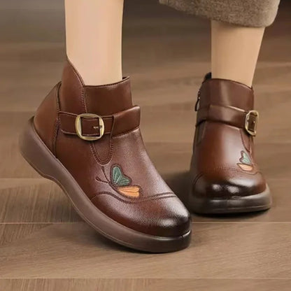 Mom Shoes Slip-Resistant Wool Warm Short Boots