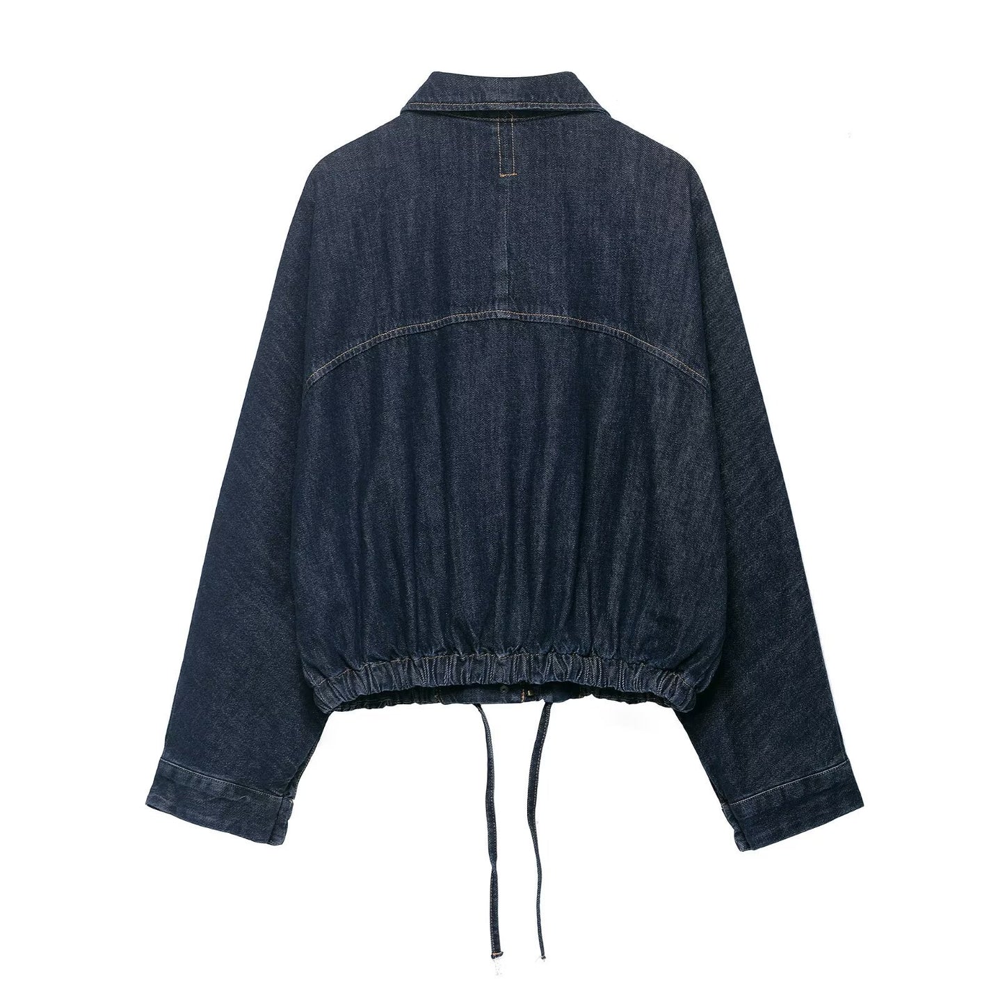 Batwing Sleeve Denim Jacket