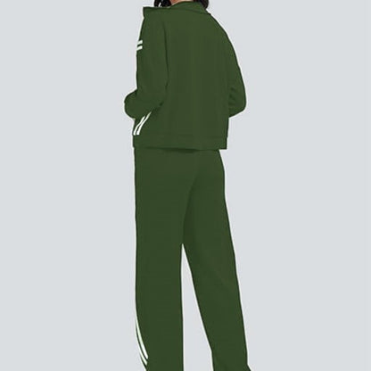 Casual Zipper Sports Two-piece Suit