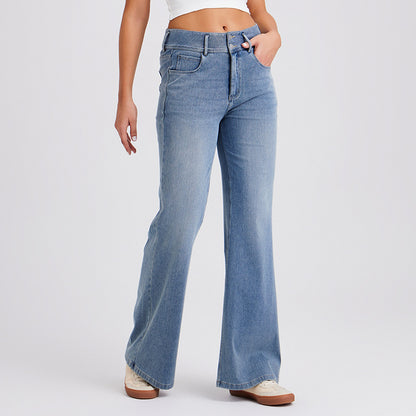 High-waisted High-stretch Loose Jeans