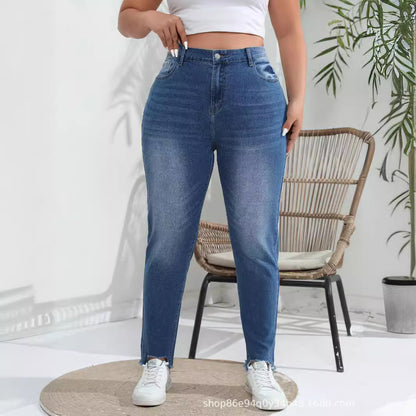 Oversized Stretch Skinny Jeans