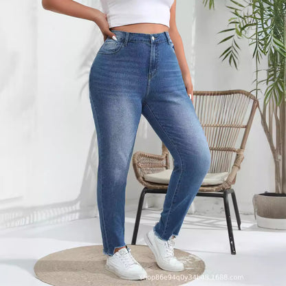 Oversized Stretch Skinny Jeans
