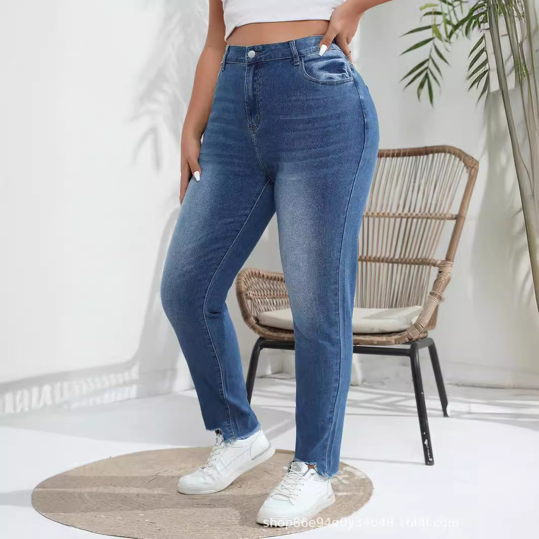 Oversized Stretch Skinny Jeans