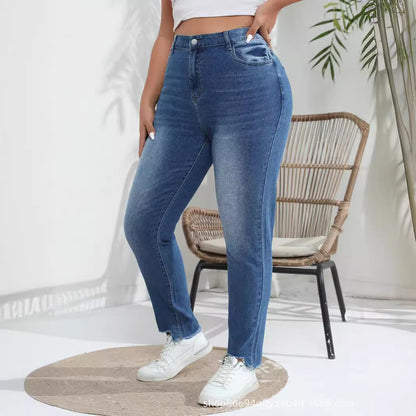 Oversized Stretch Skinny Jeans