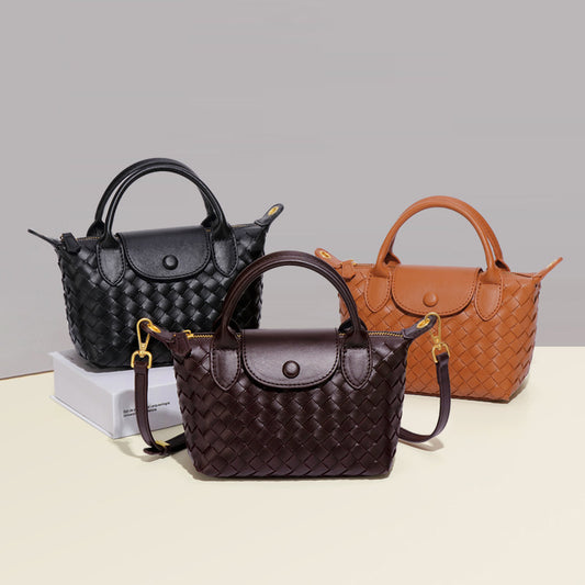 Fashionable Woven Shoulder Flap Square Bag