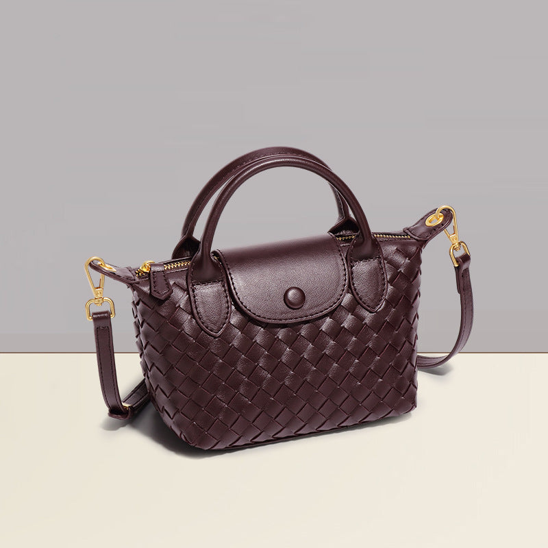Fashionable Woven Shoulder Flap Square Bag