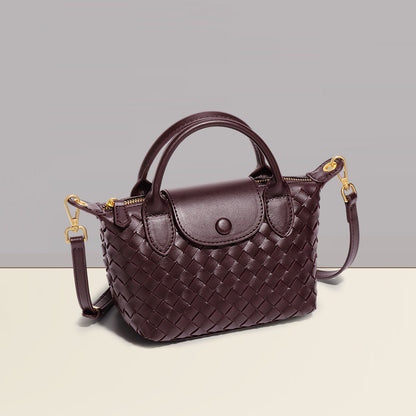 Fashionable Woven Shoulder Flap Square Bag
