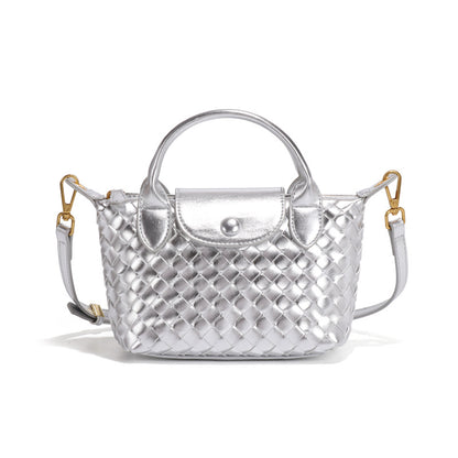 Fashionable Woven Shoulder Flap Square Bag