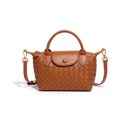 Fashionable Woven Shoulder Flap Square Bag