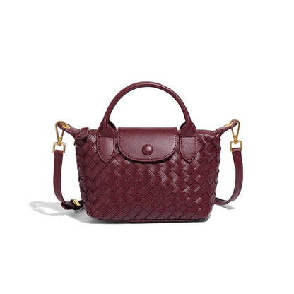Fashionable Woven Shoulder Flap Square Bag