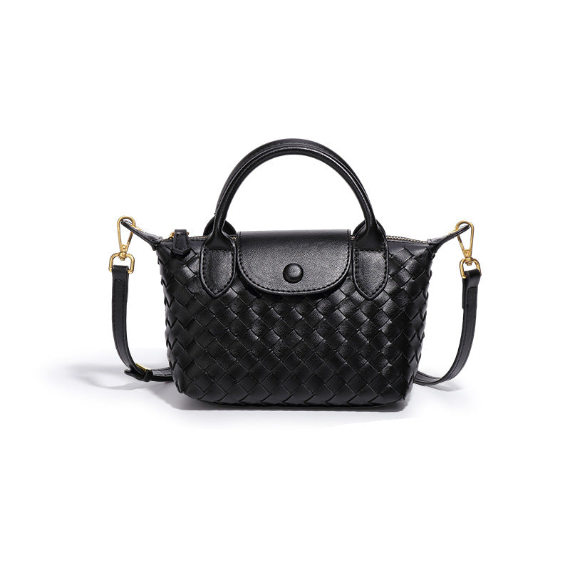 Fashionable Woven Shoulder Flap Square Bag