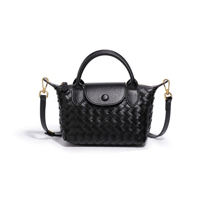 Fashionable Woven Shoulder Flap Square Bag